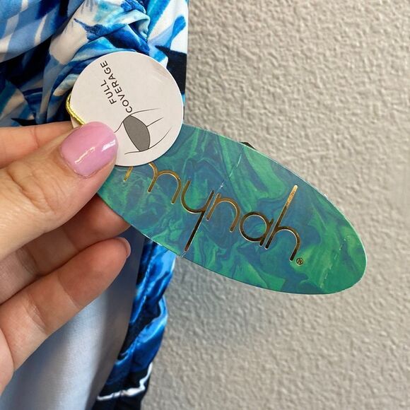 NWT- Mynah- bluehigh rise full coverage bikini bottoms - Size Small - Picture 6 of 8